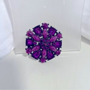 Purple brooch